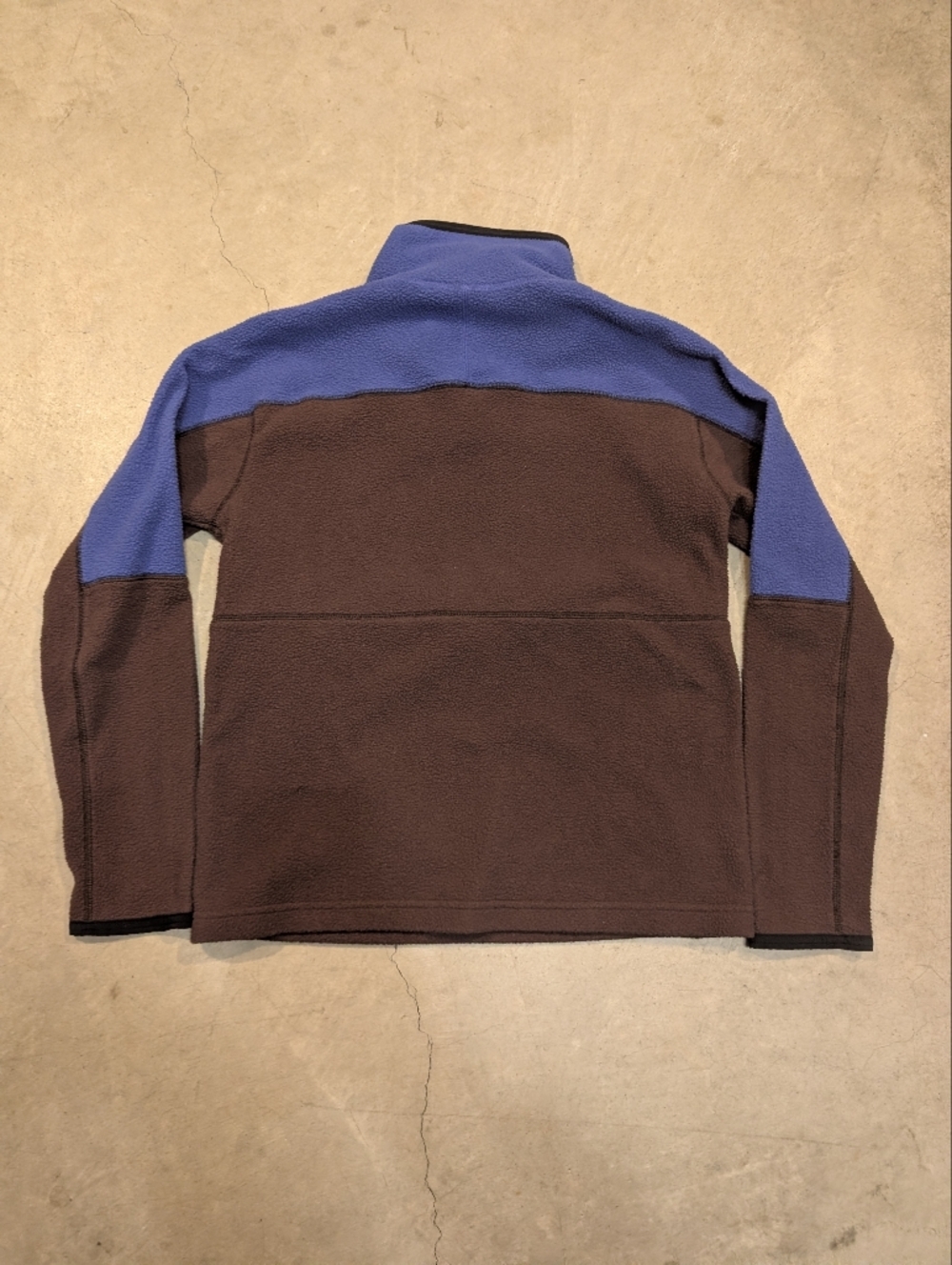 Cotopaxi Abrazo Fleece Mens S Brown Blue 1/2 Zip Outdoor Gorpcore - Picture 4 of 7